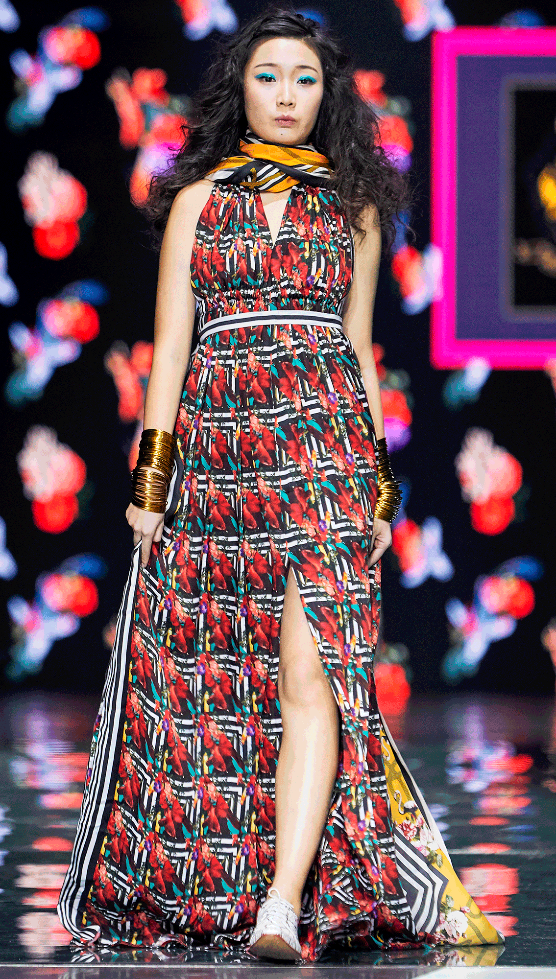 Nautica Halter Neck Long Dress