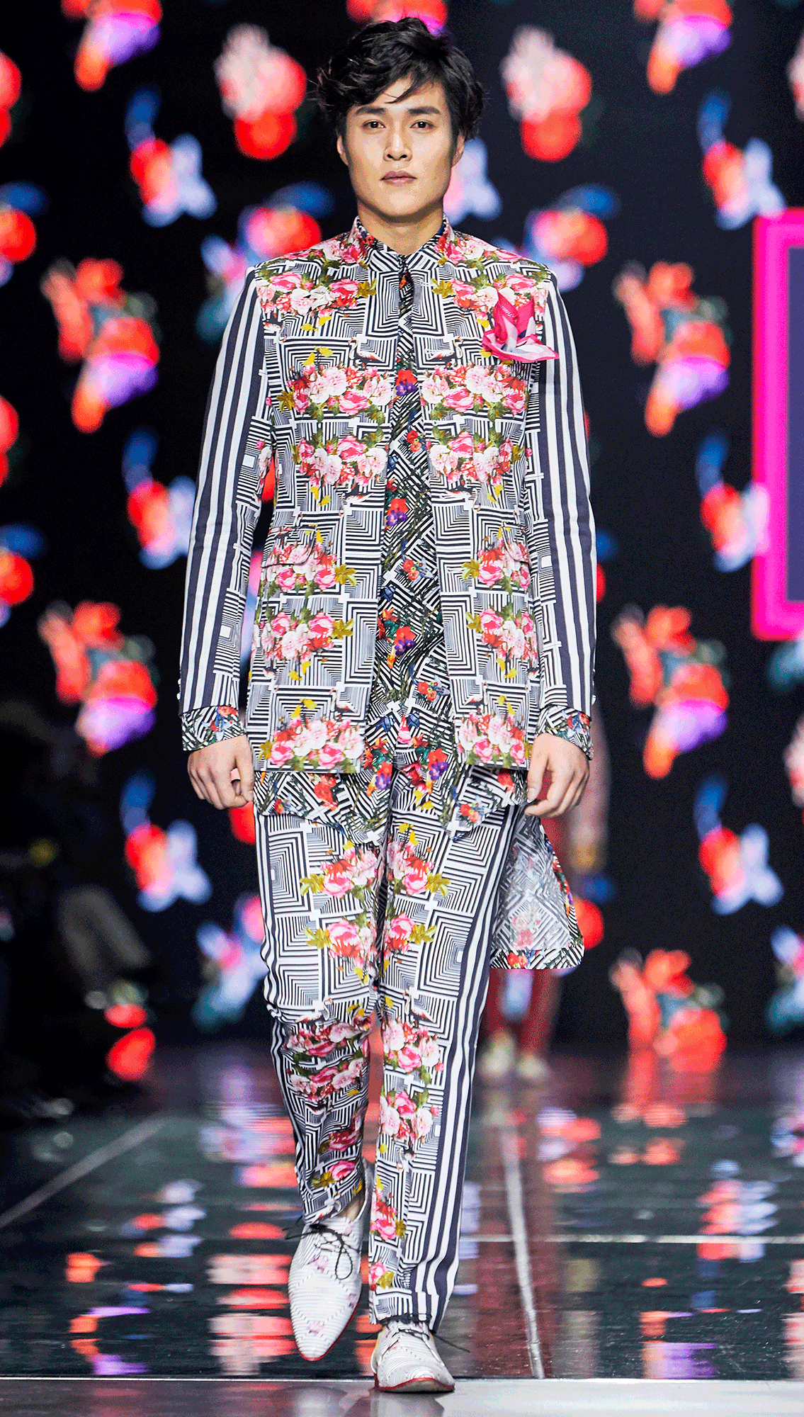 Drake Bandhgala Blazer Scallion Trousers and Adrian Silk shirt