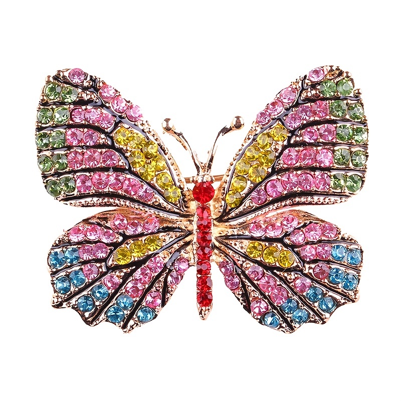 Gem Butterfly Brooch