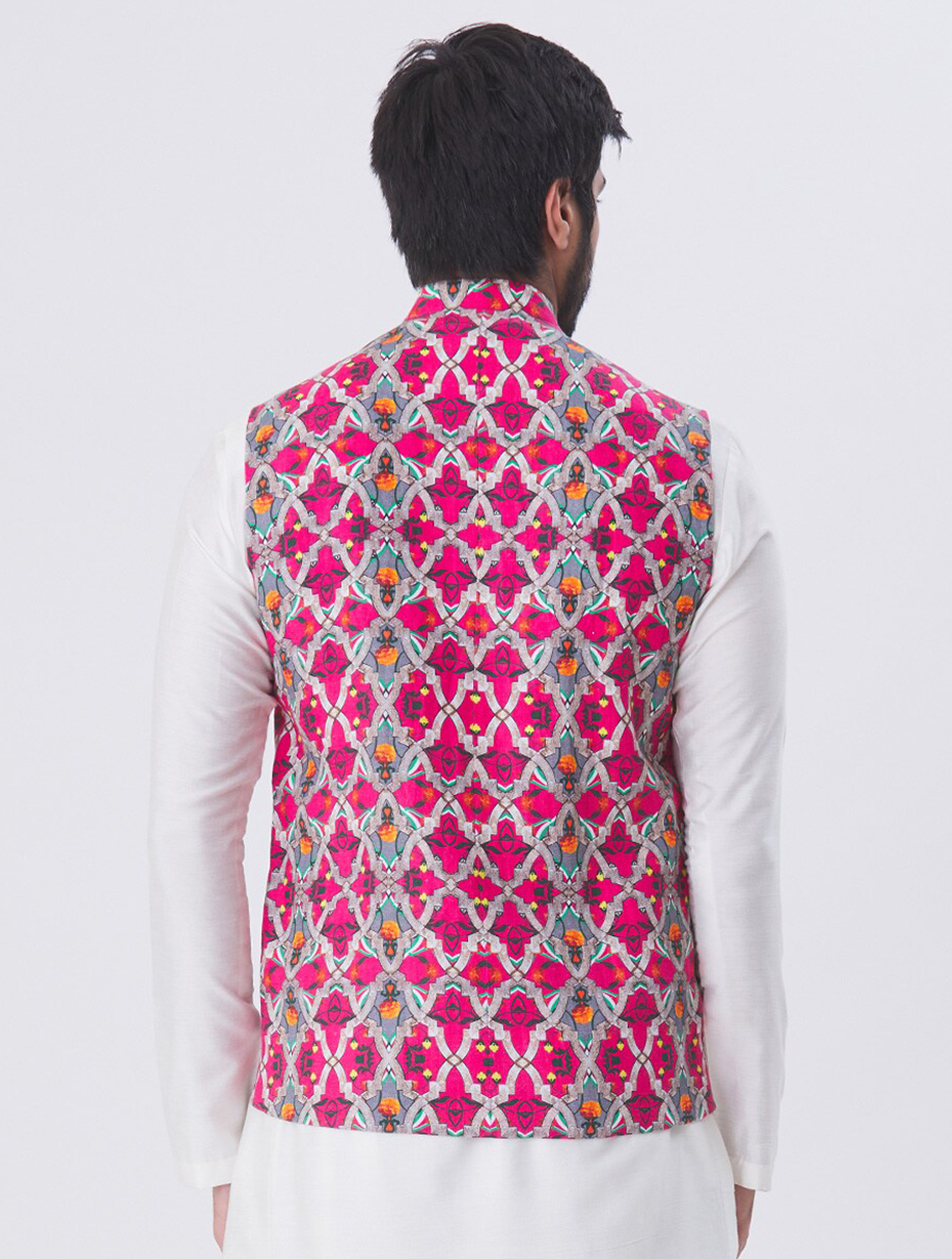 RudraJali Linen Waistcoat