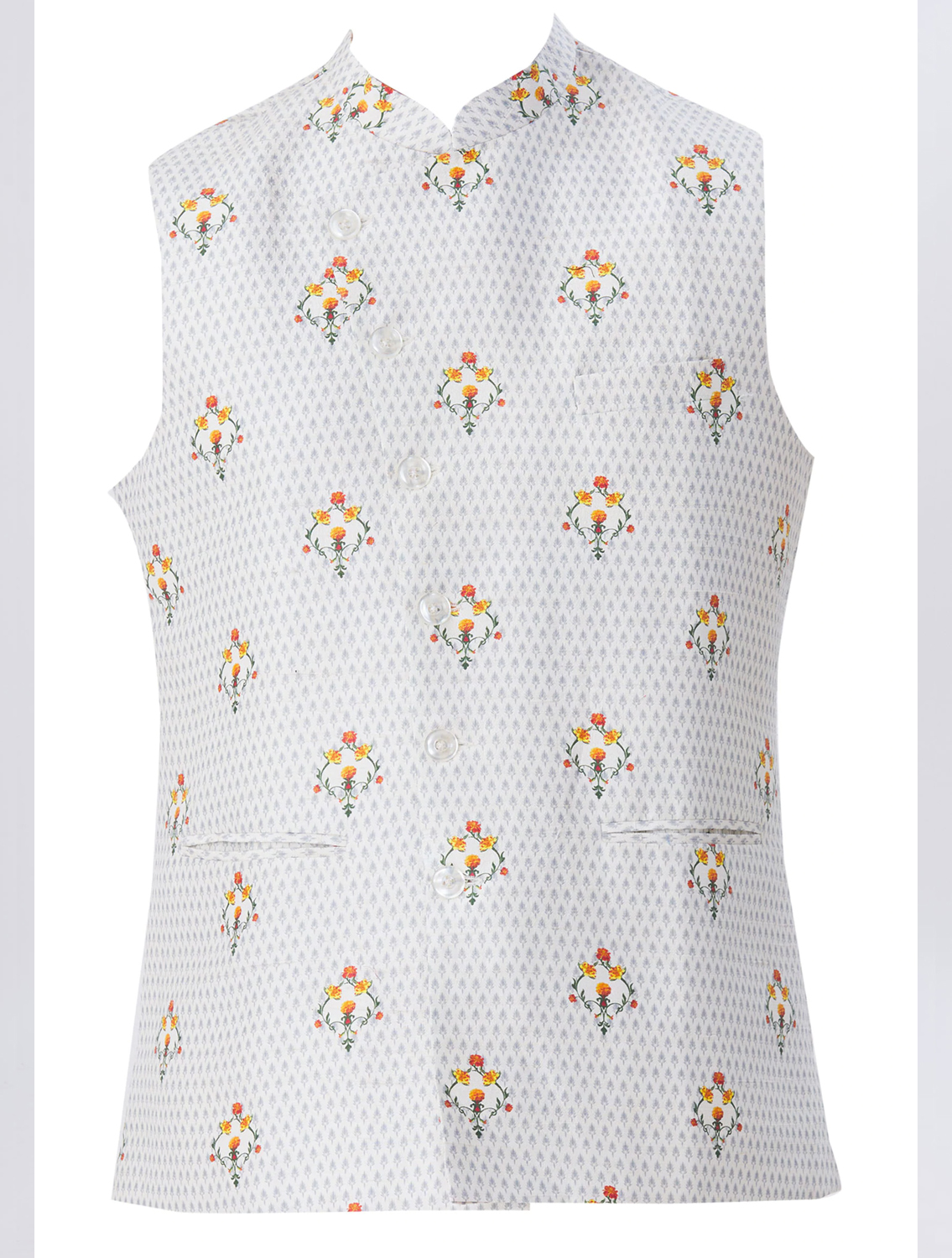 Shwet Silk Linen Waistcoat