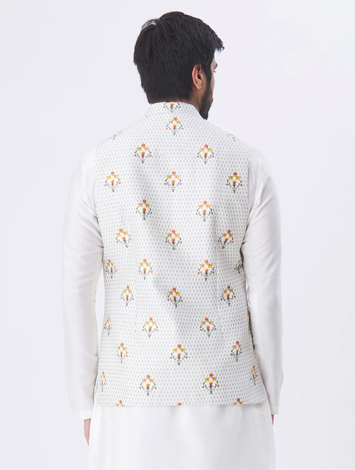 Shwet Silk Linen Waistcoat