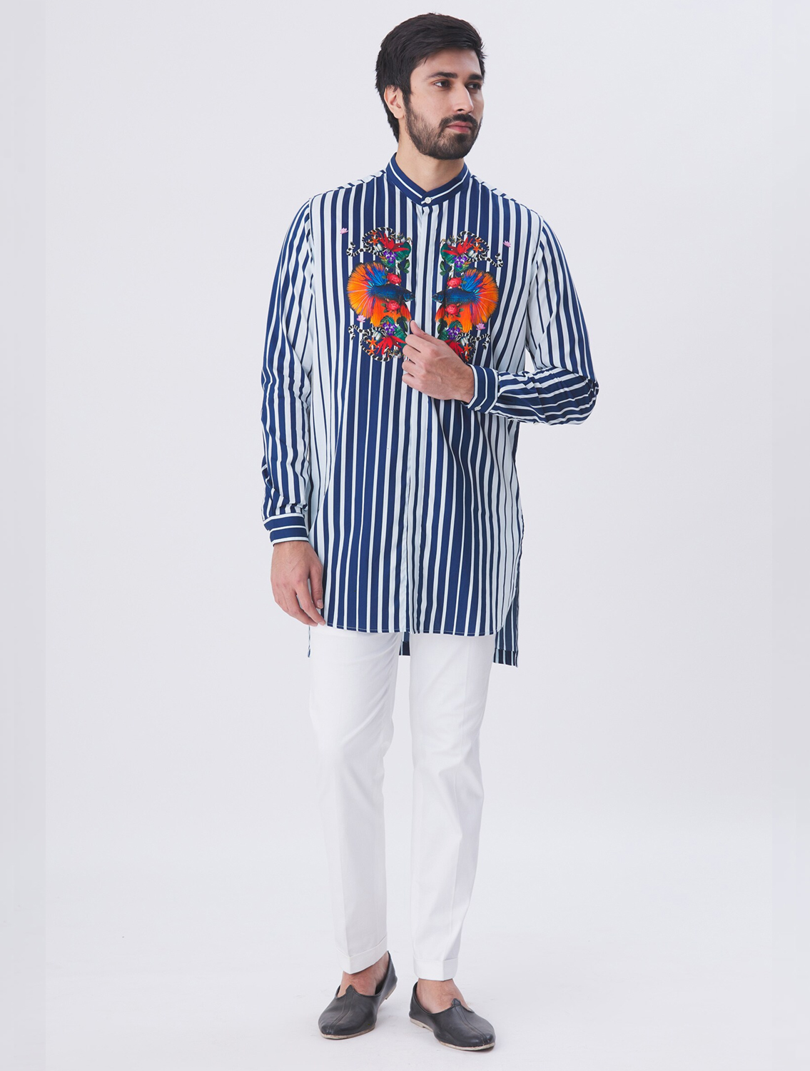 Bay Striper Long Printed Shirt full