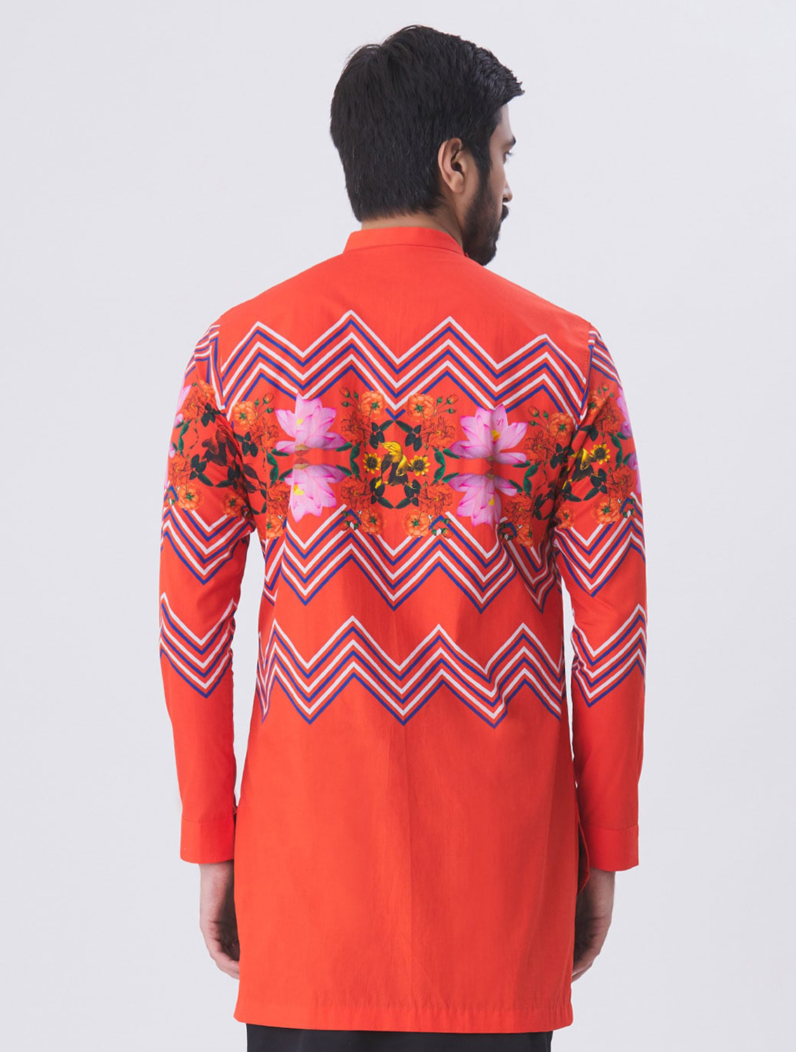 Nicholas Red Angharkha Style Shirt