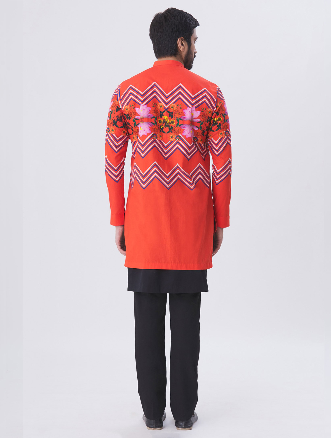 Nicholas Red Angharkha Style Shirt