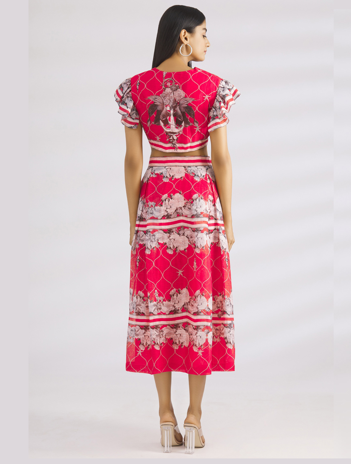 Aquina Silk Linen Skirt