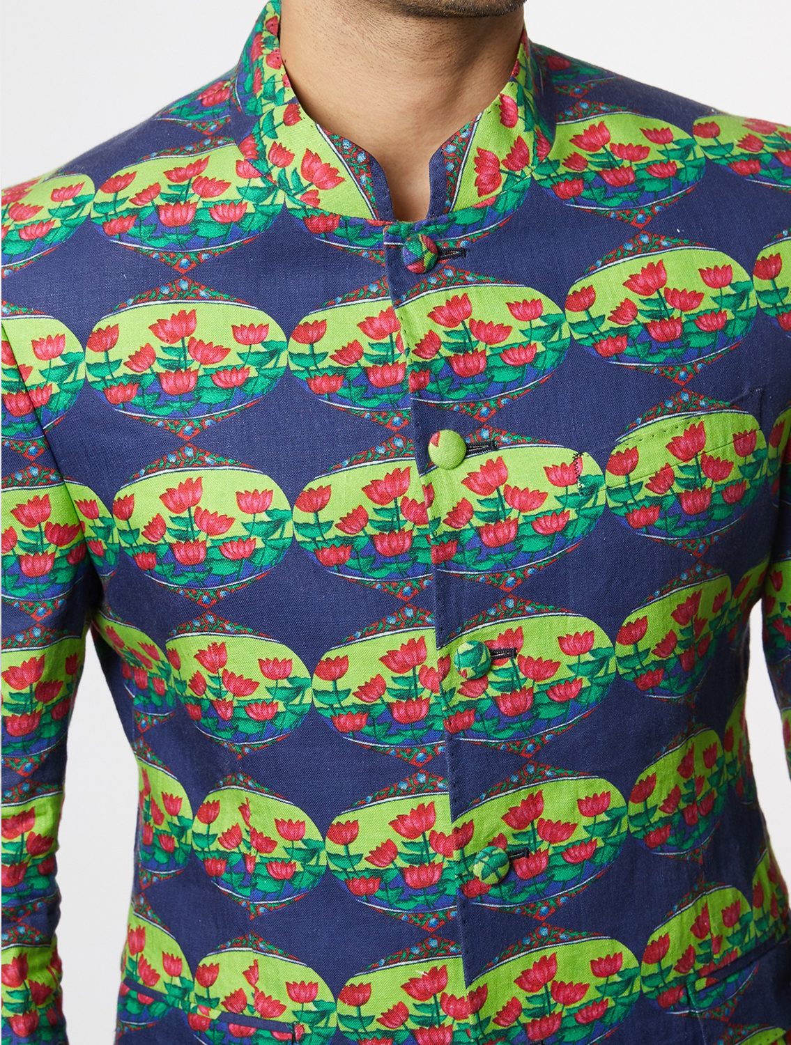 Rajah Lotus Bandhgala Jacket