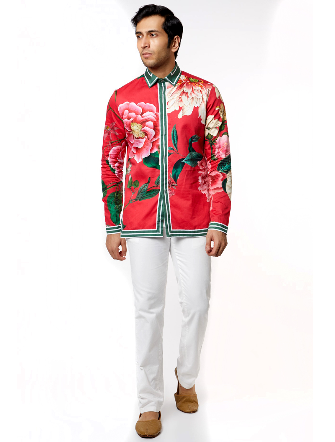 Red Rodger Hem Striper Shirt