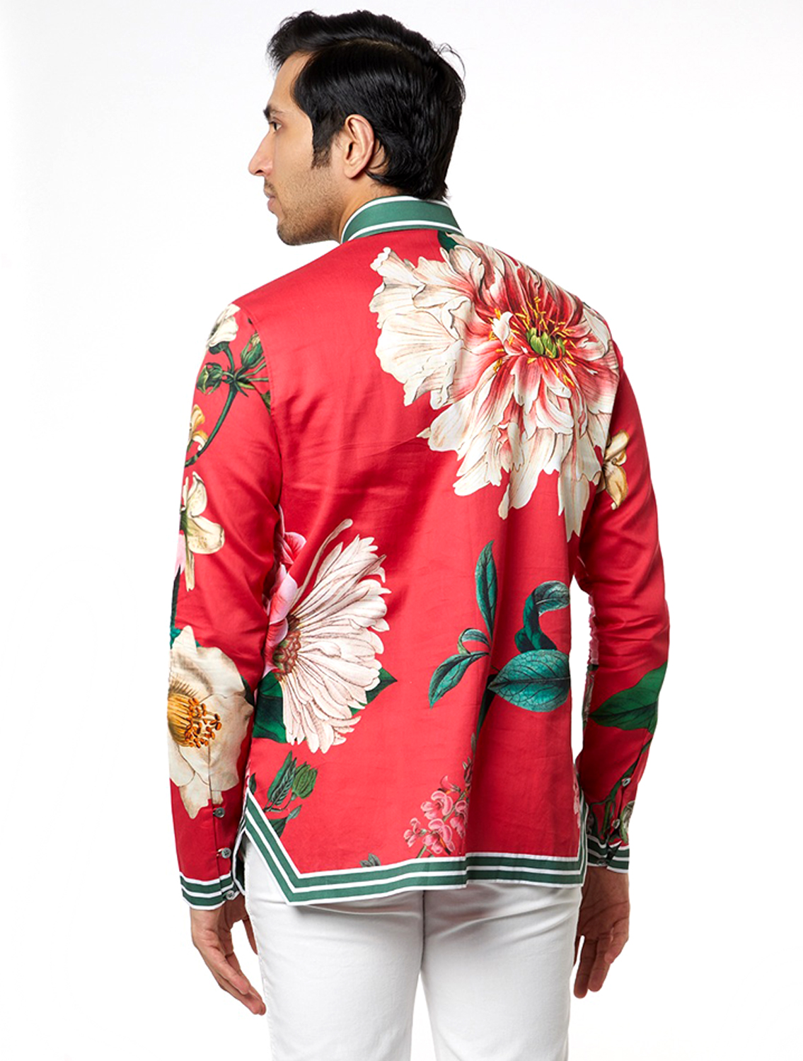 Red Rodger Hem Striper Shirt
