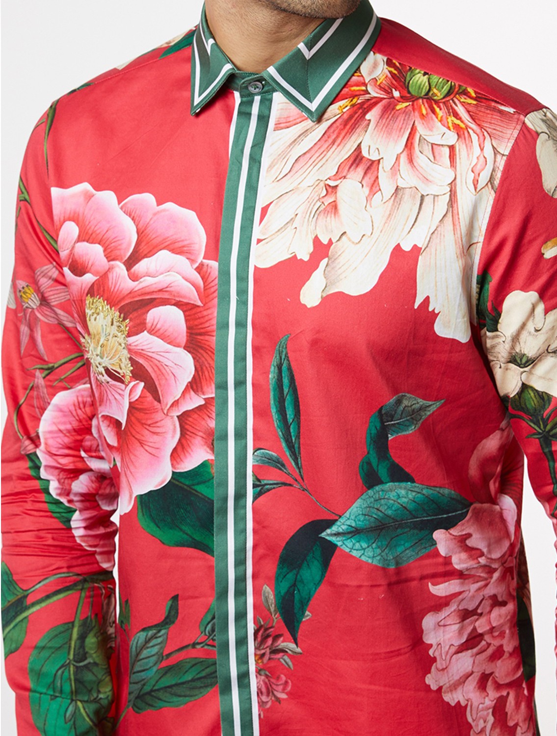 Red Rodger Hem Striper Shirt