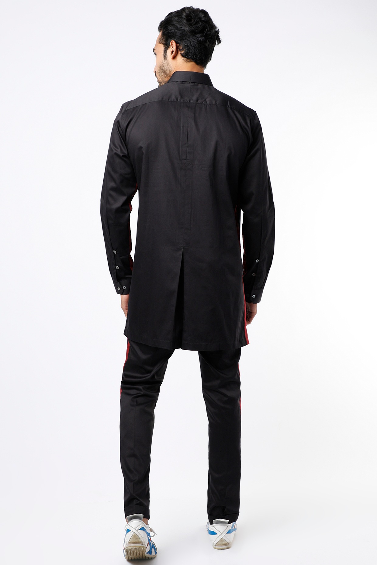 Safary Black Shirt Pant Set