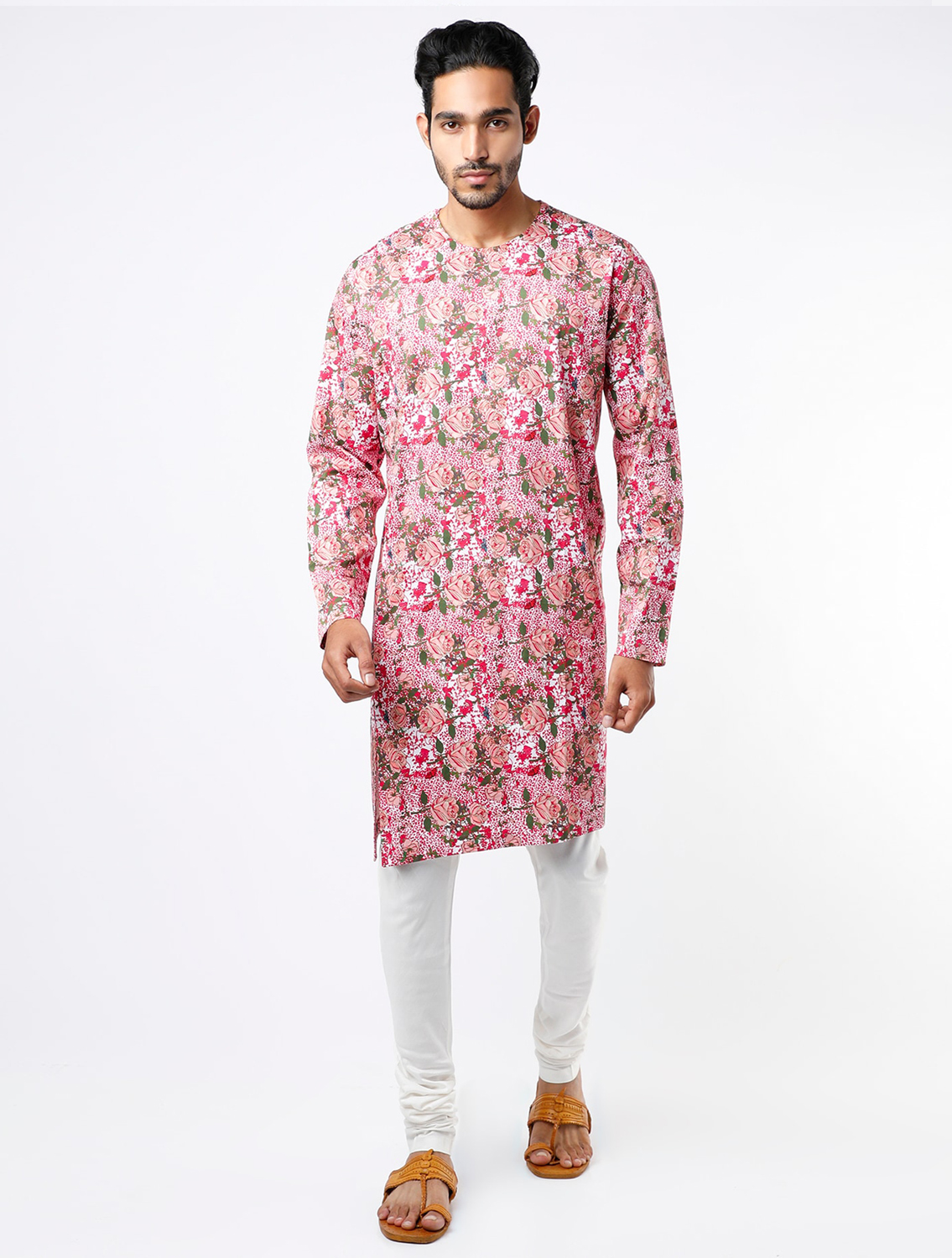 Amar Pink Cotton Kurta Pant Set