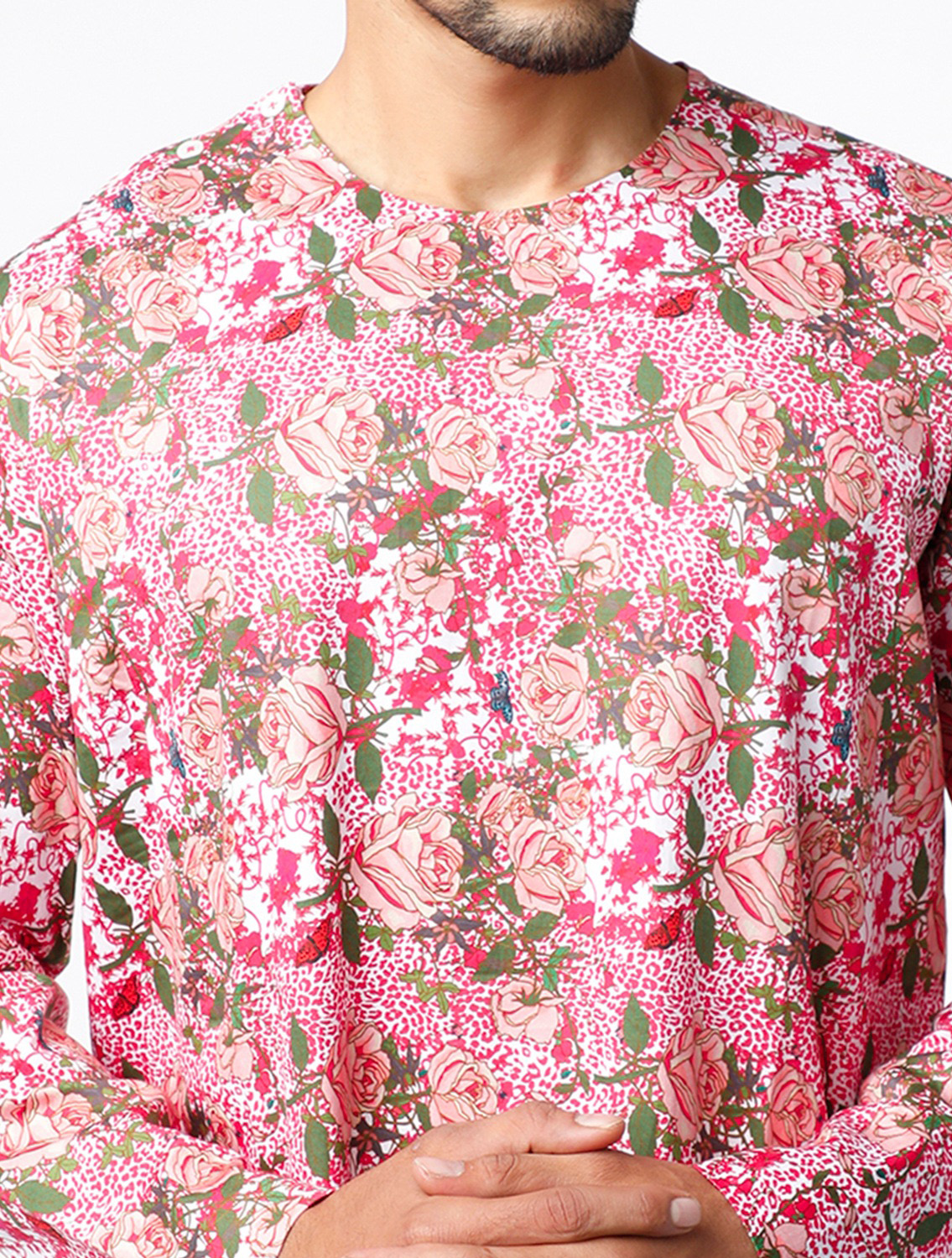 Amar Pink Cotton Kurta Pant Set