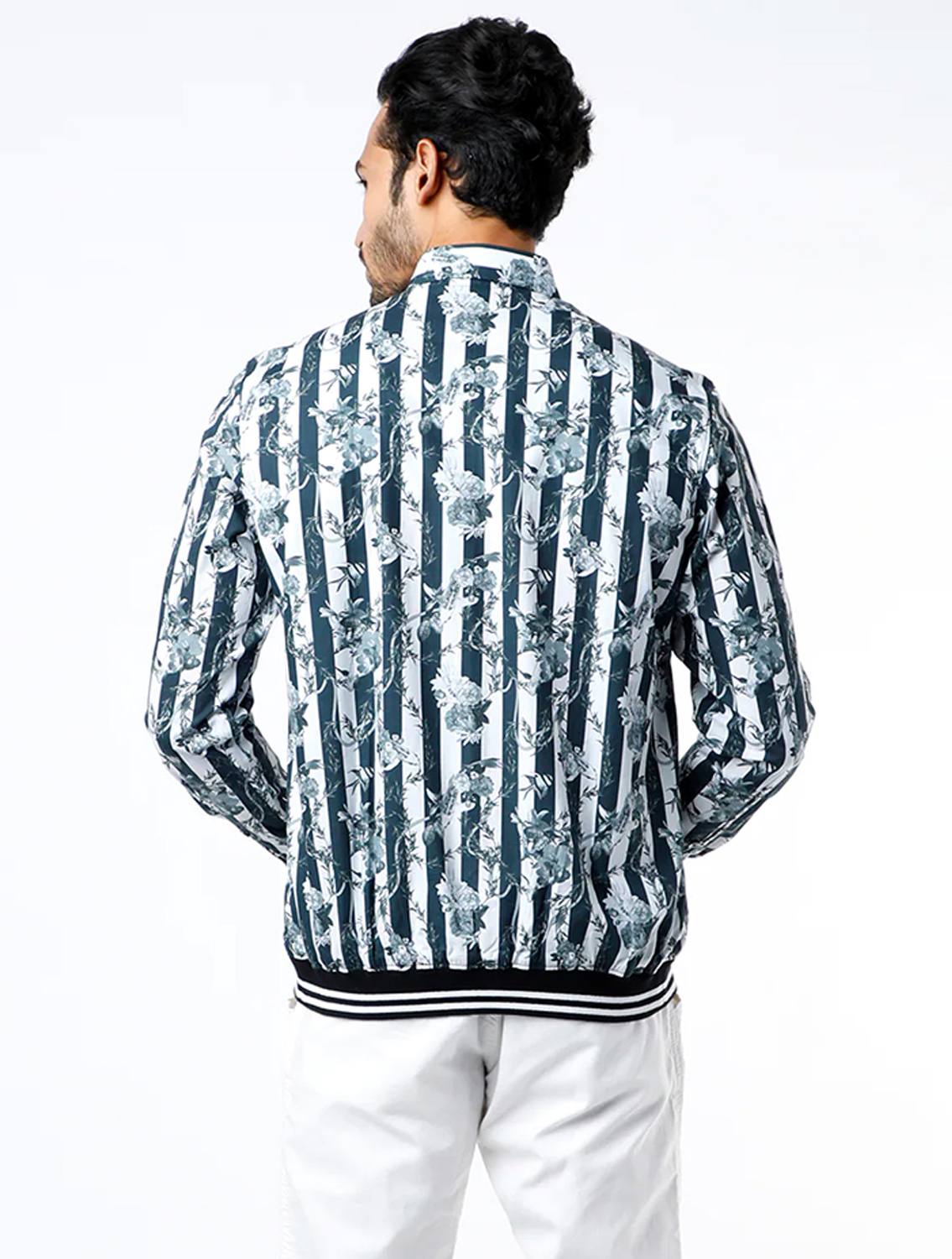 Pique Bomber Style Shirt