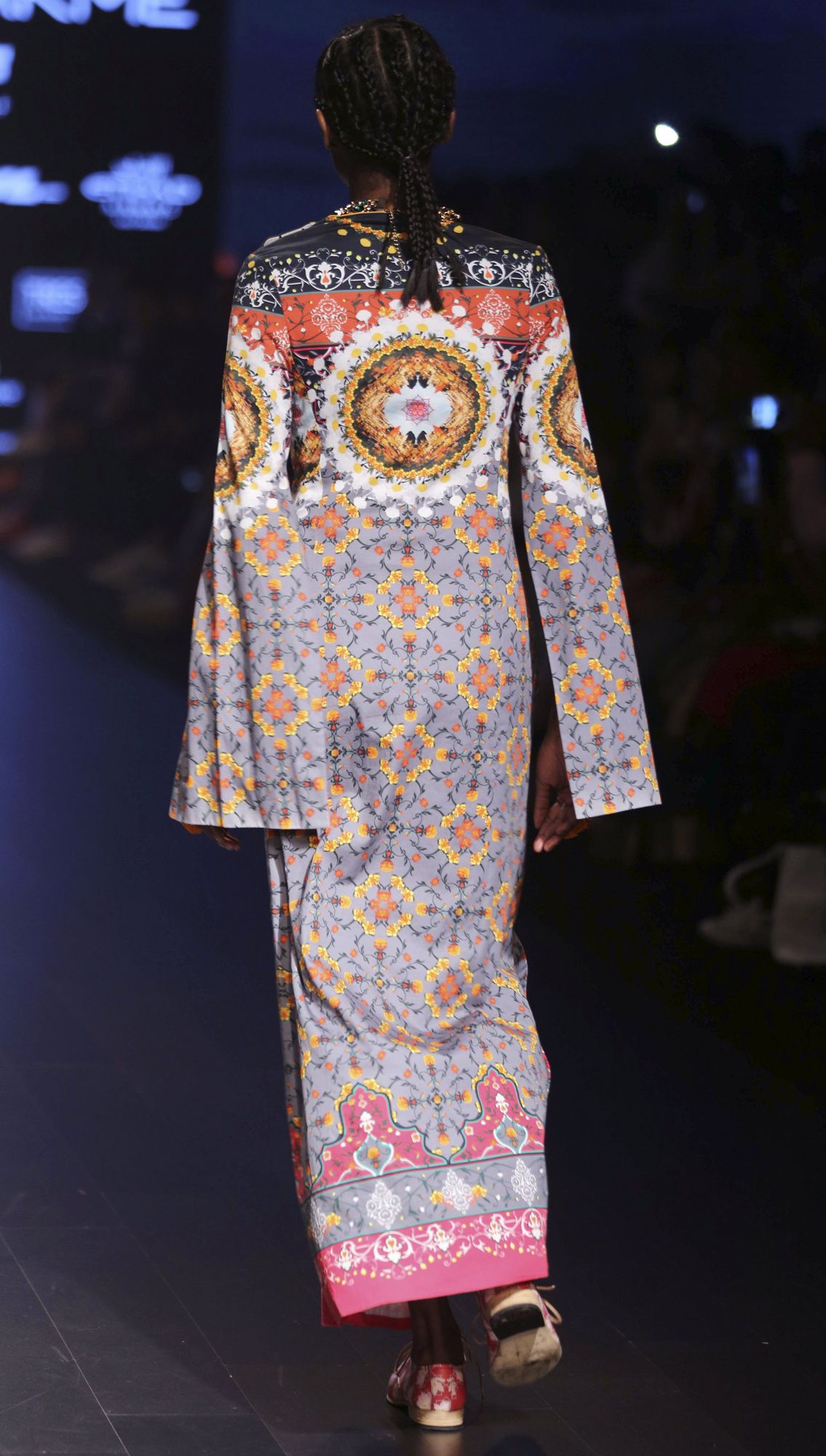 Yogini Long Printed Dress by Mr Ajay Kumar