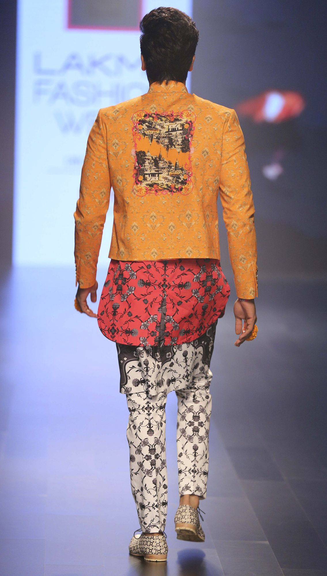 Golden Dawn Crop Blazer Agni Shirt Awadh Kilt Trousers