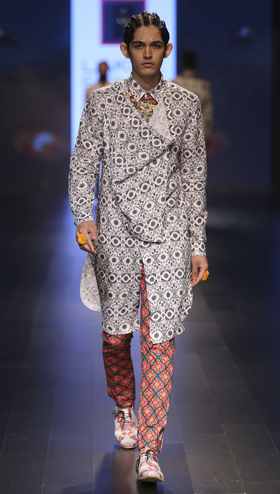 Sanskrit Cowl Linen Kurta Avimukta Linen Trousers