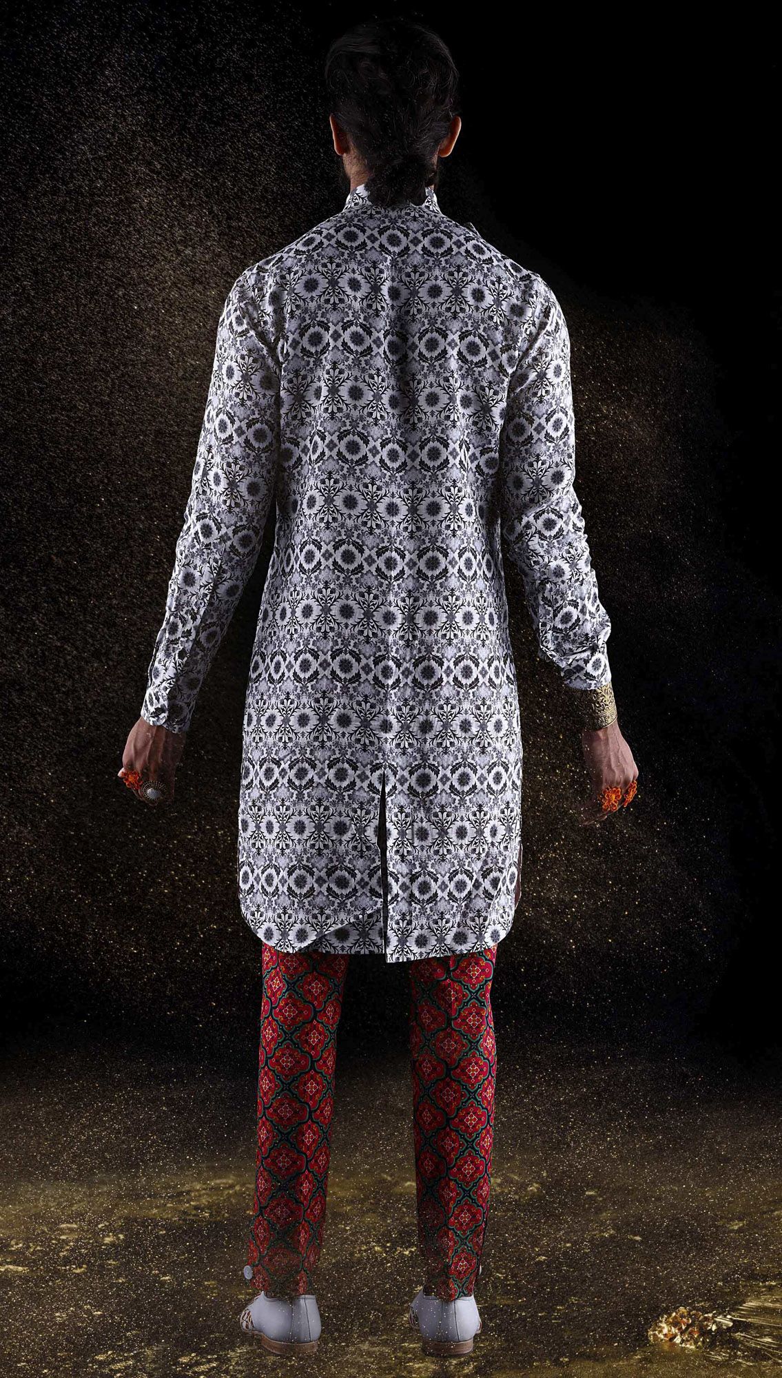 Sanskrit Cowl Linen Kurta Avimukta Linen Trousers