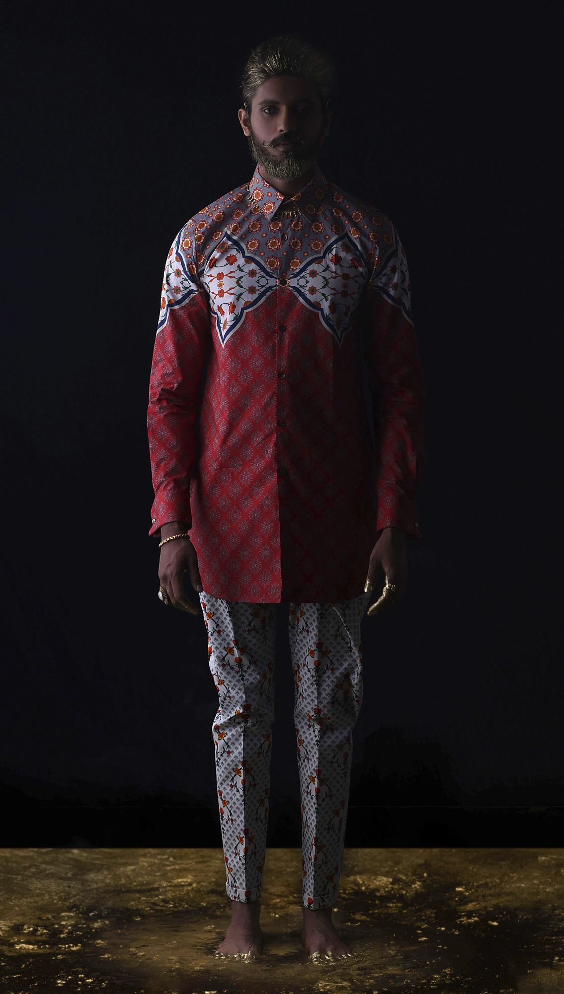 Ustaad Jacket Varanasi Shirt and Pandit Trousers
