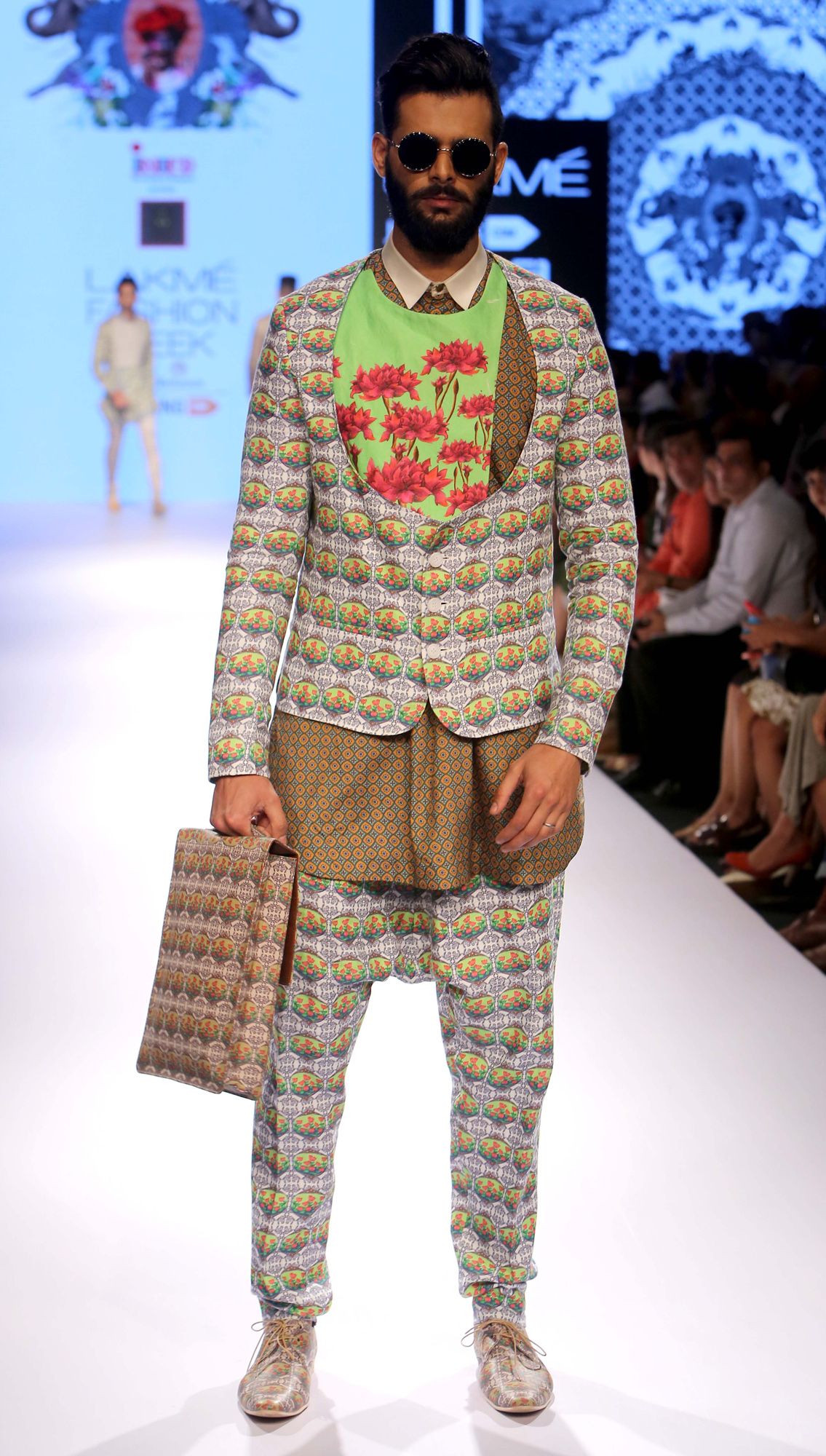 Bhagitri Lotus Jacket Persia Angharkhi Kurta Amharic Trousers
