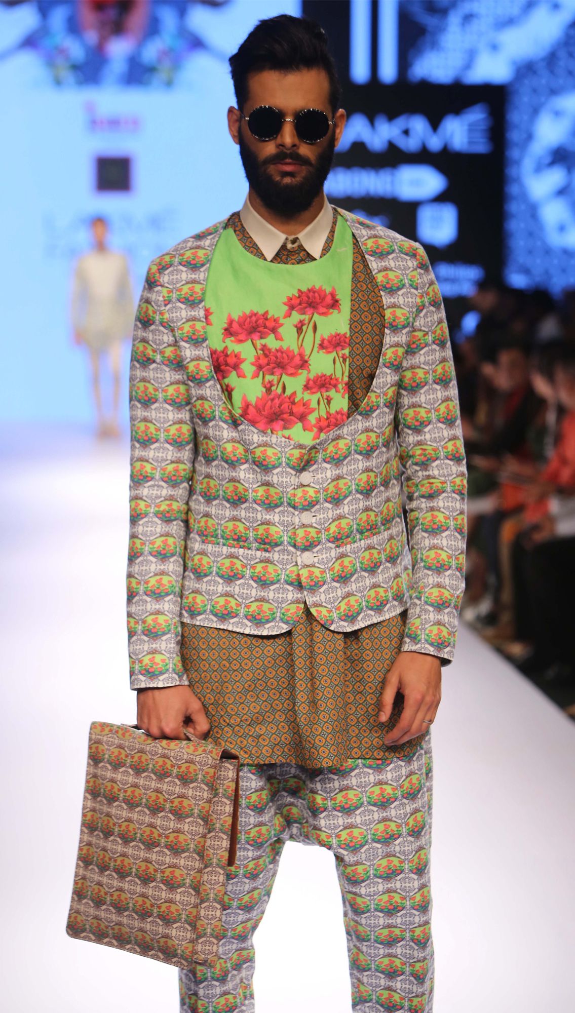 Bhagitri Lotus Jacket Persia Angharkhi Kurta Amharic Trousers
