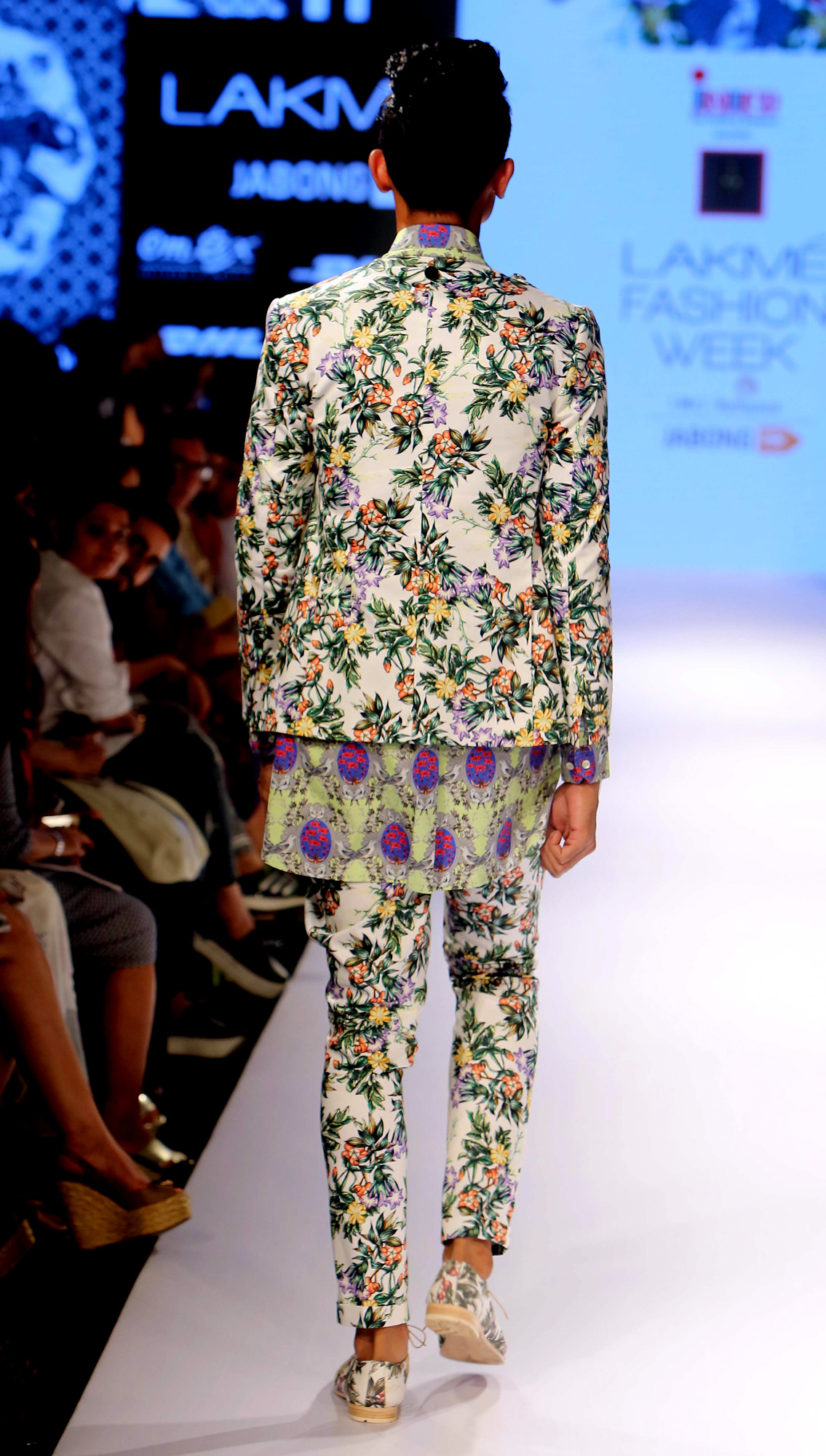 Minar Draped Cowl Jacket Milne Printed Trousers Harmony Printed Shirt