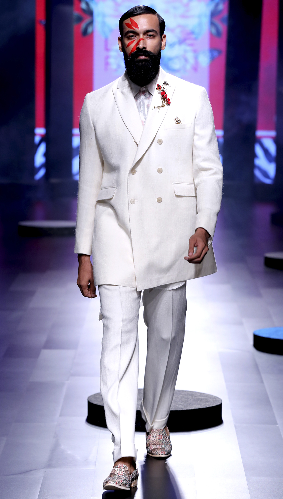 Singha Double Breasted Blazer Kazi Trousers in Merino Wool