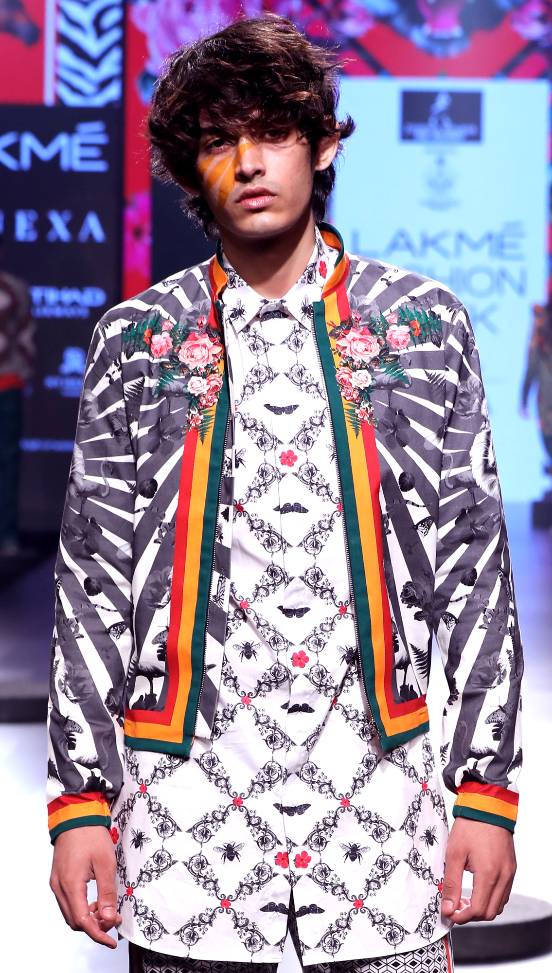 Tiger Bomber Jacket Nilgiri Shirt Percival Printed Pants with Striper on Sides