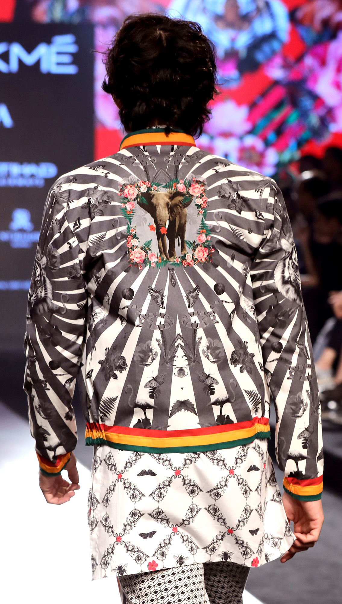 Tiger Bomber Jacket Nilgiri Shirt Percival Printed Pants with Striper on Sides