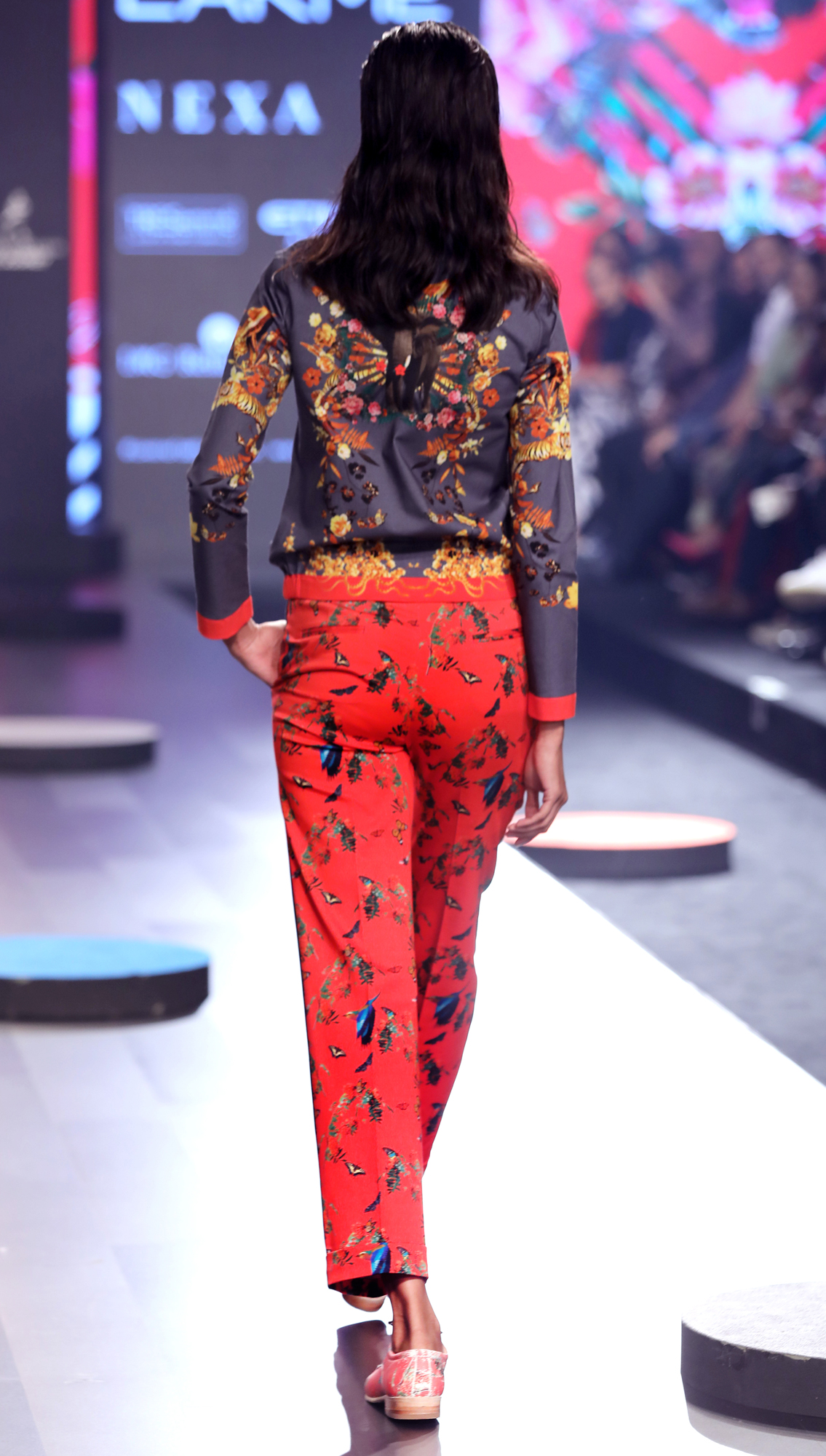 Gazella Bomber Jacket Unicornis Printed Pants with Striper on Sides