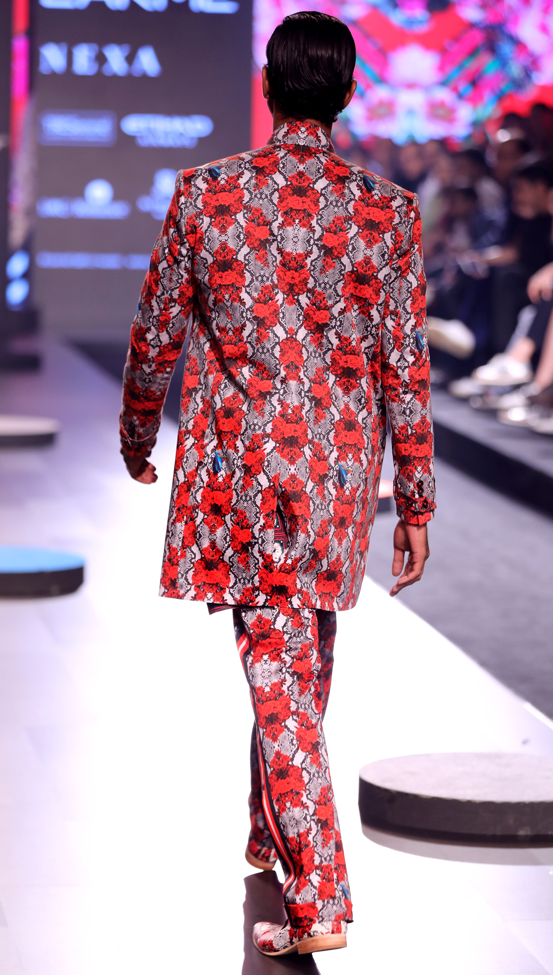 Forest Double Breasted Trenchcoat and Kanyaka All-over Printed Pants with Striper on Sides