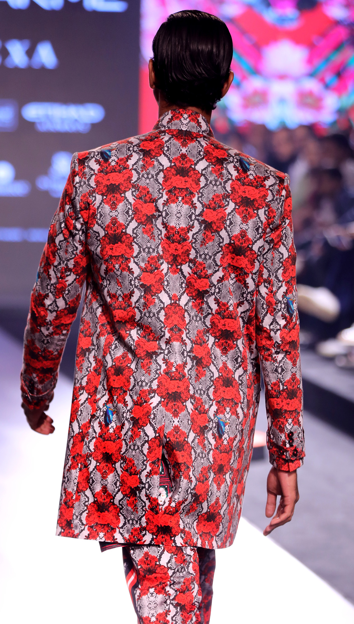 Forest Double Breasted Trenchcoat and Kanyaka All-over Printed Pants with Striper on Sides