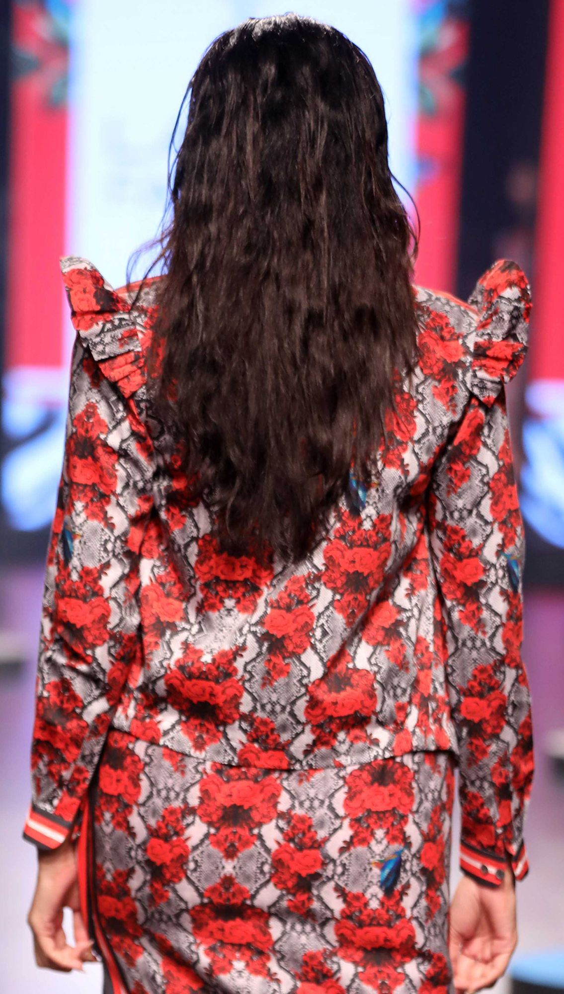 Ursidae Long Maxidress and Wolverine All-over Printed Bomber Jacket