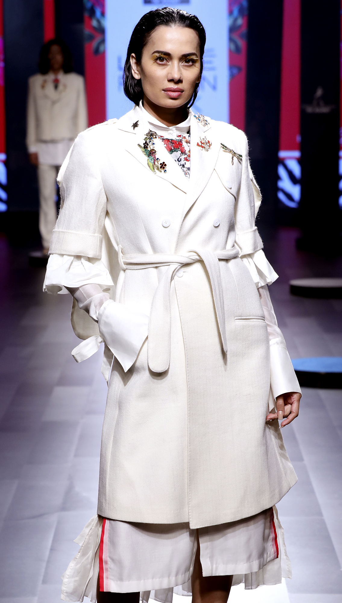 Pardus Double Breasted Trenchcoat in Merino Wool