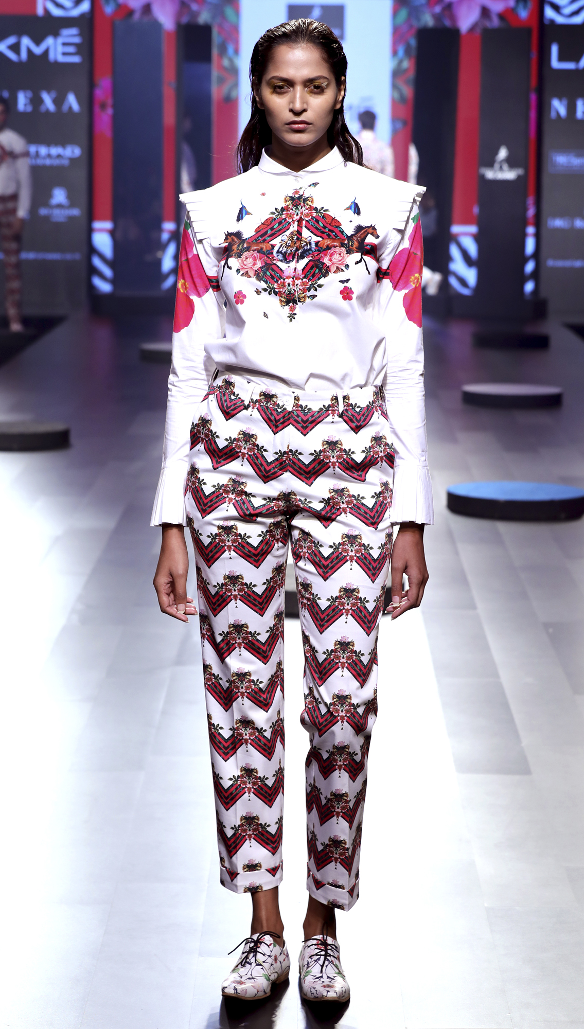 Panthera Shirtdress and Leo Chevron Printed Pants