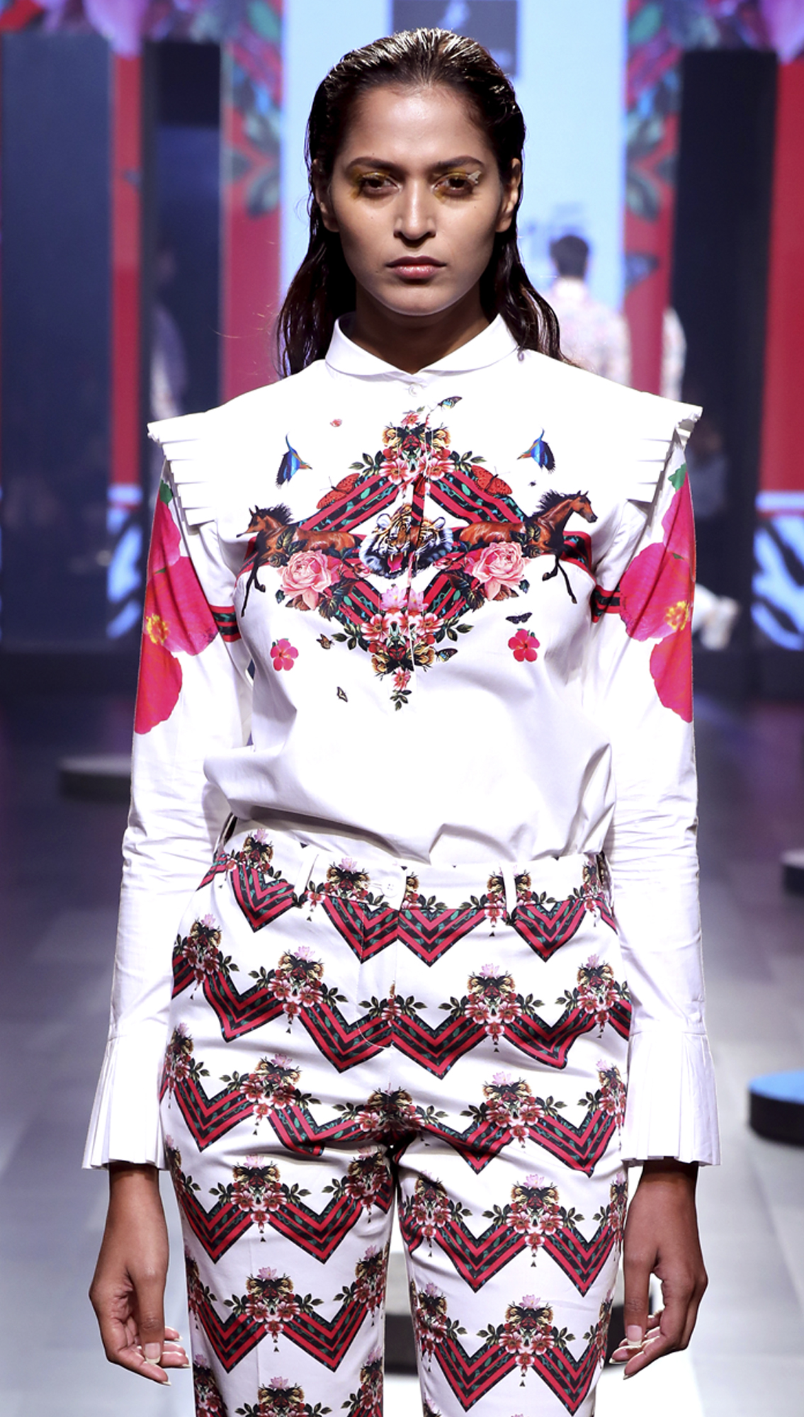 Panthera Shirtdress and Leo Chevron Printed Pants