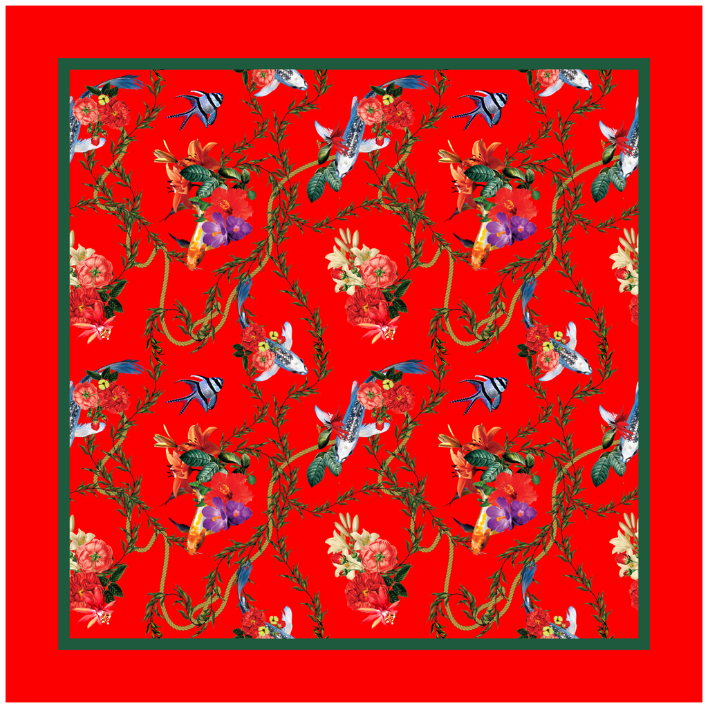 Aqua Fina Pocketsquare