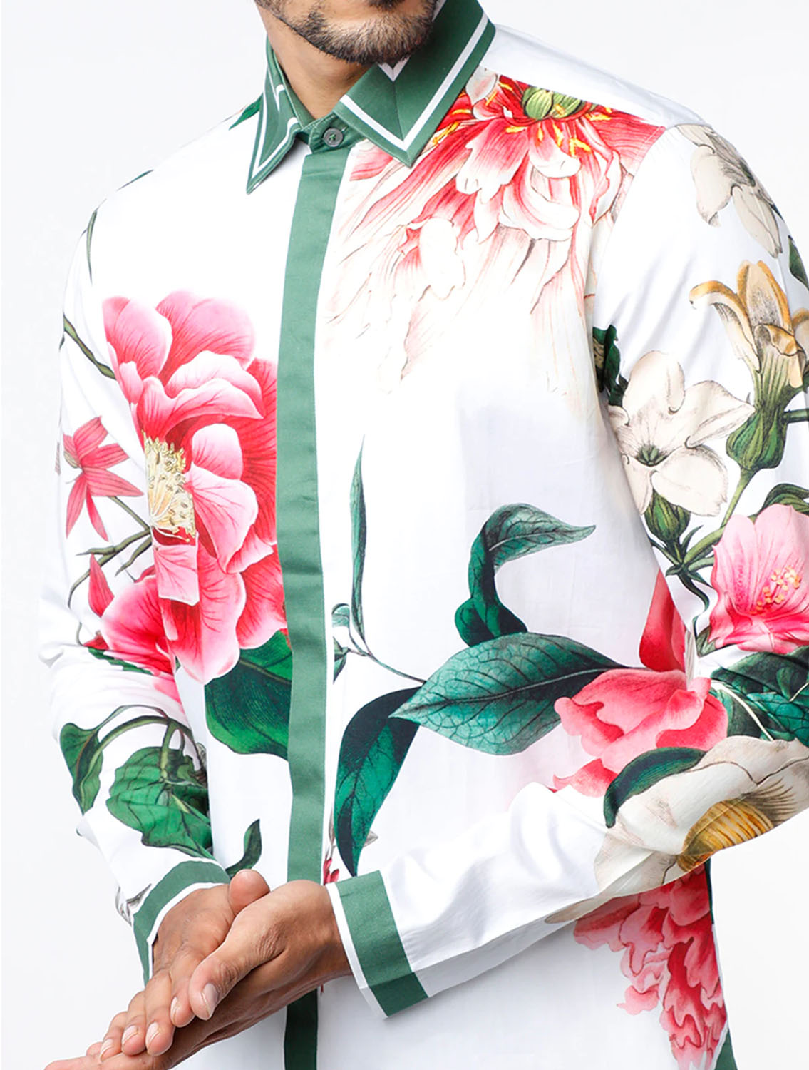 Liam White Hem Striper Shirt