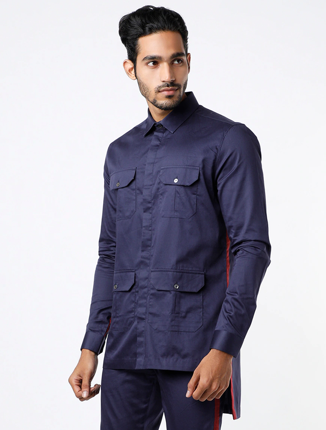 Safary Navy Shirt Pant Set