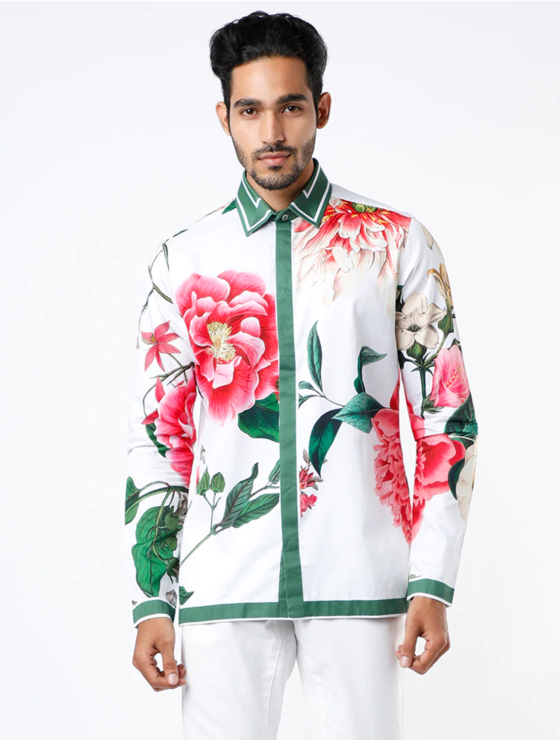 Liam White Hem Striper Shirt