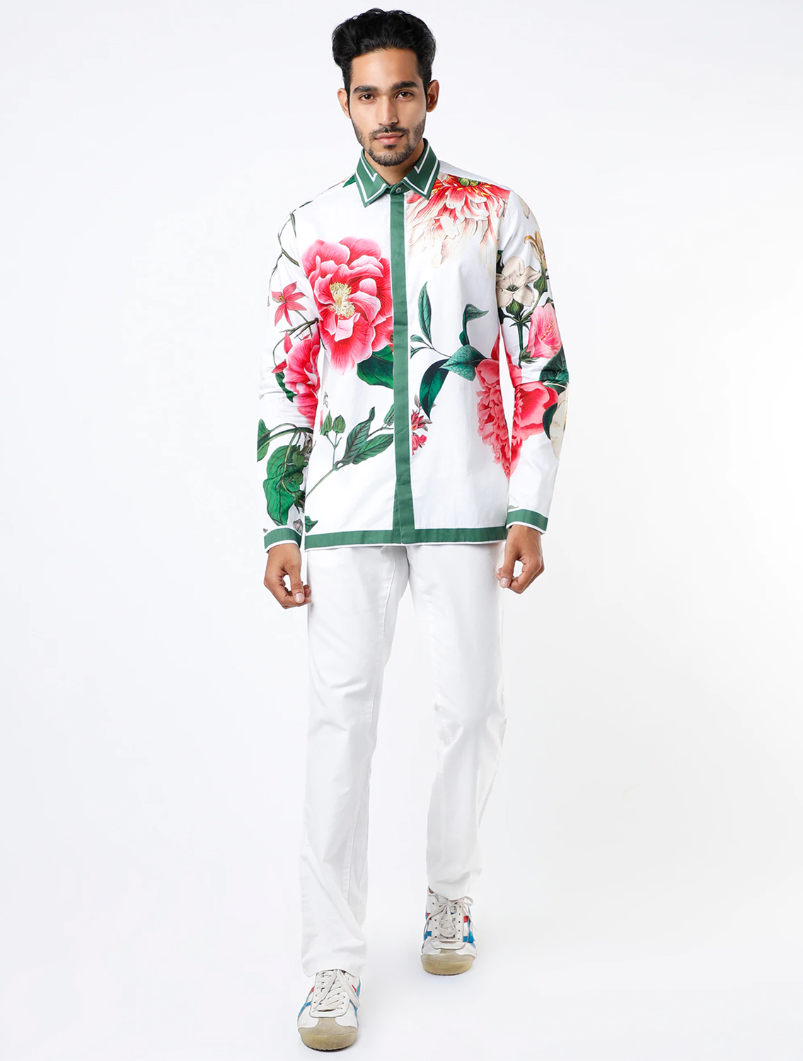 Liam White Hem Striper Shirt