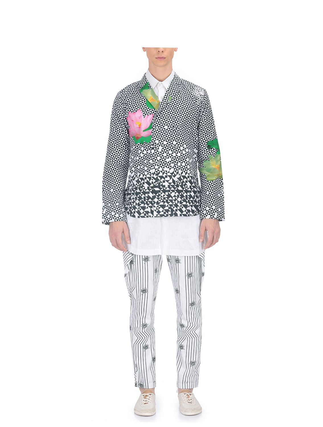 BW Trouser in Fu-Hua Print