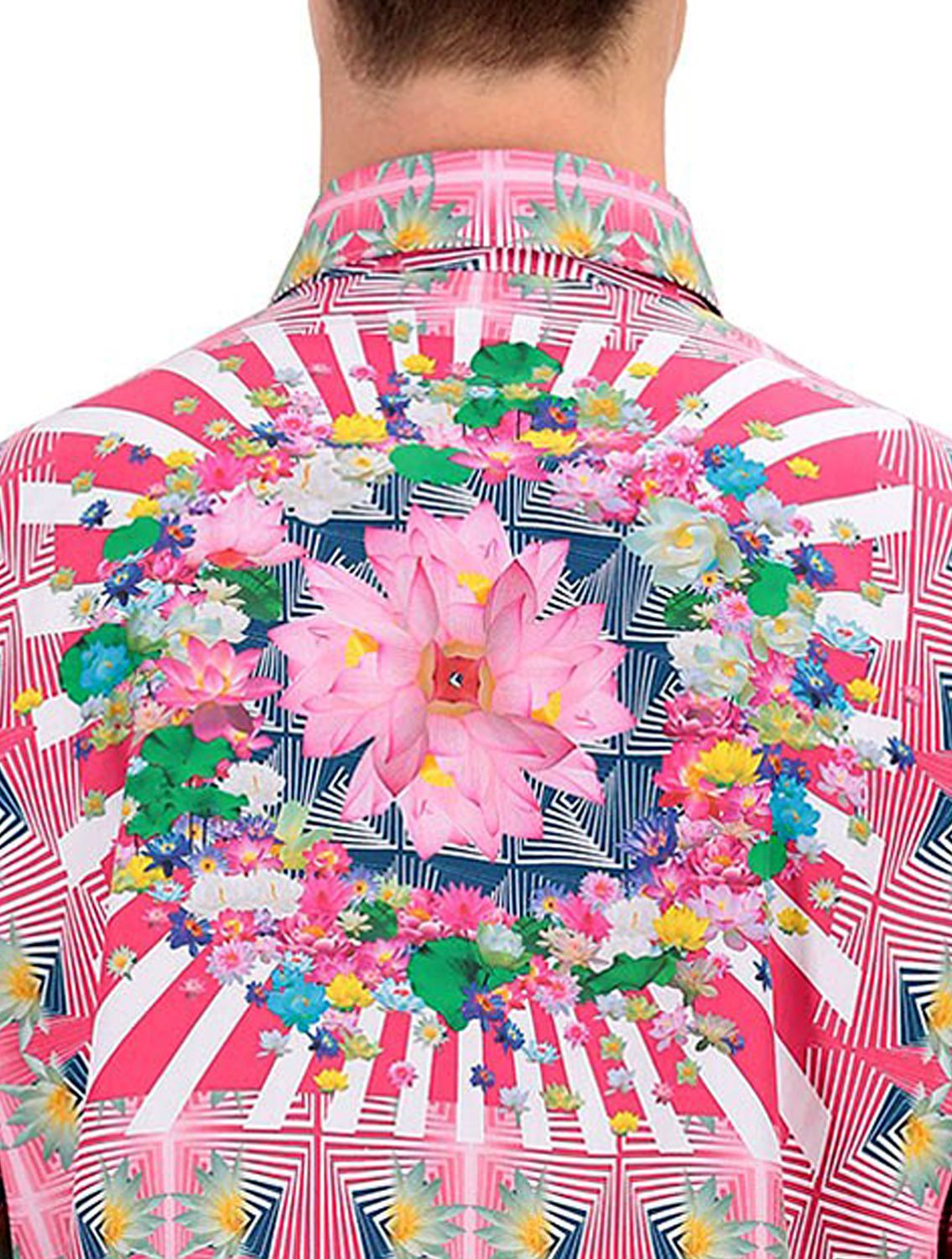 Long Tunic Shirt in Kaleido Pushkar Print with Rumaal Print on Back