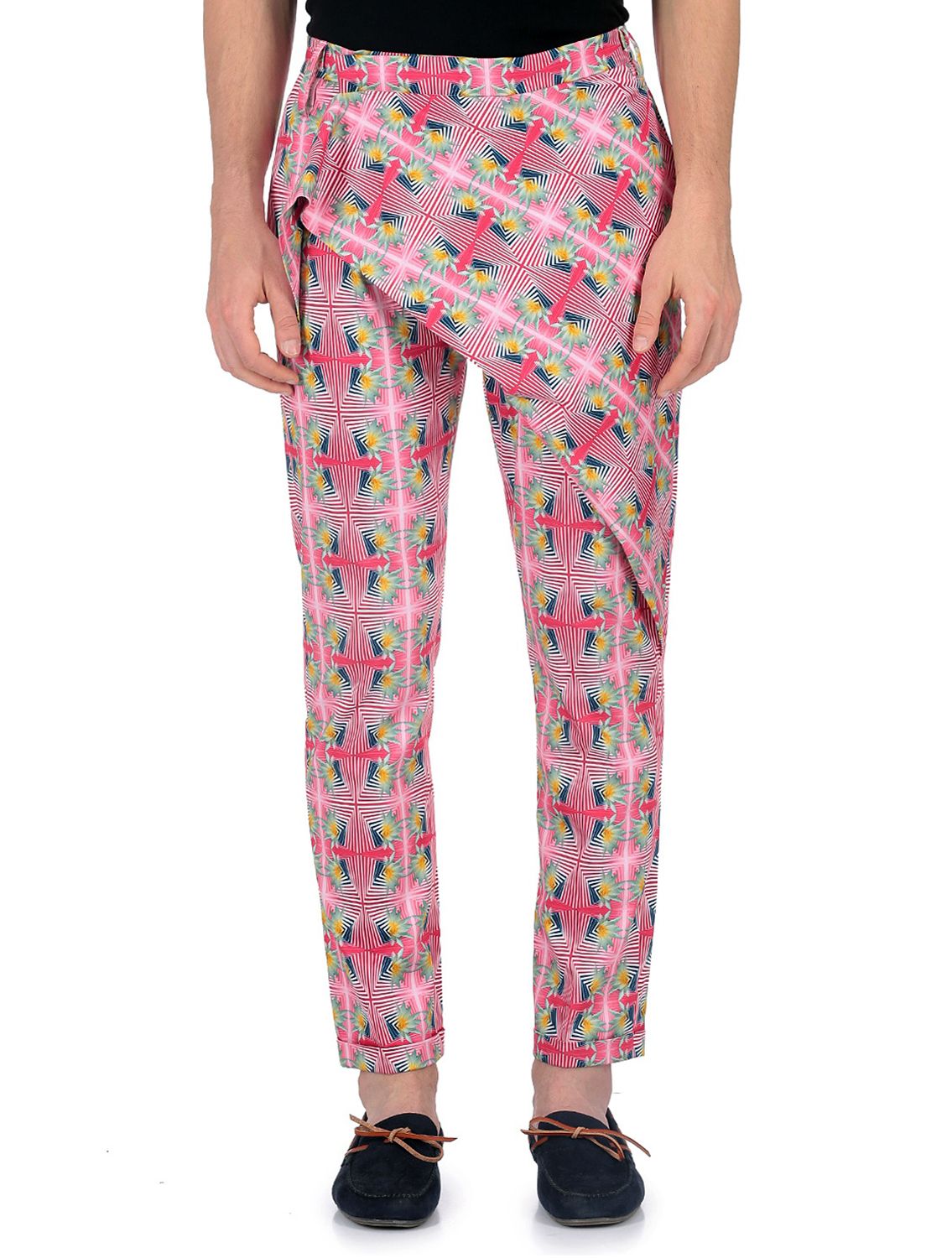 Wrap Trouser in Kaleido Pushkar Print