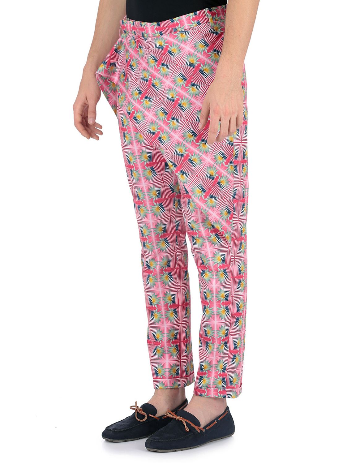 Wrap Trouser in Kaleido Pushkar Print