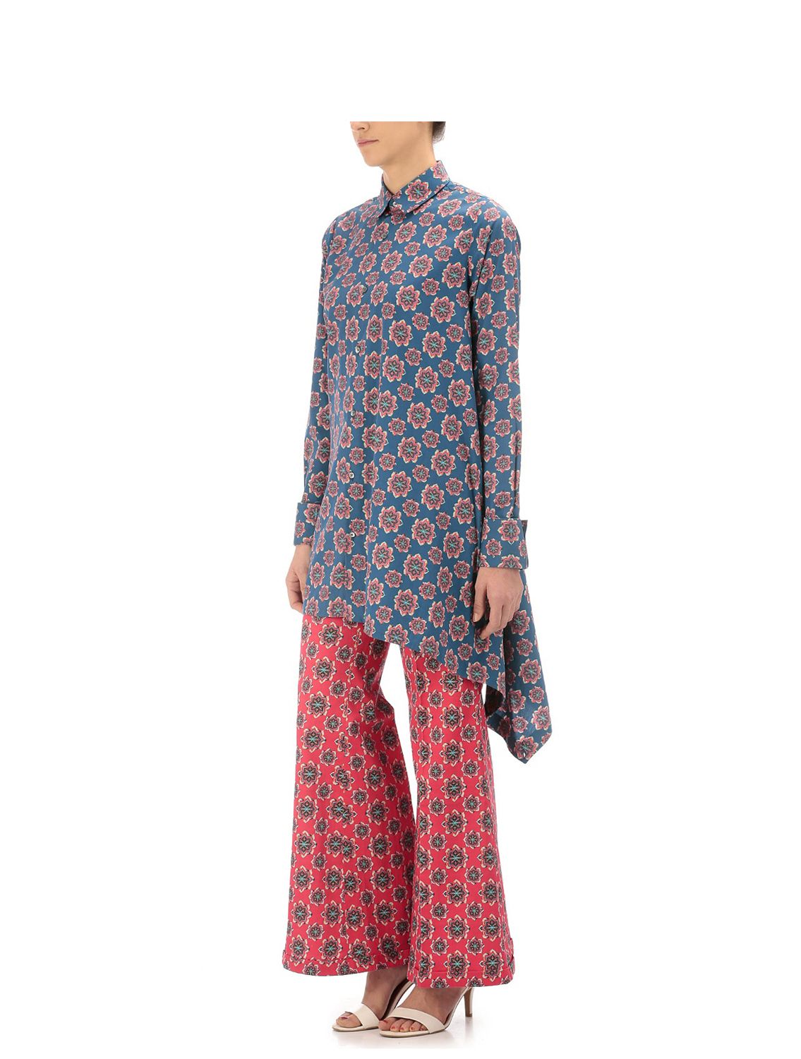 Trigonella Printed Wrap Shirt side