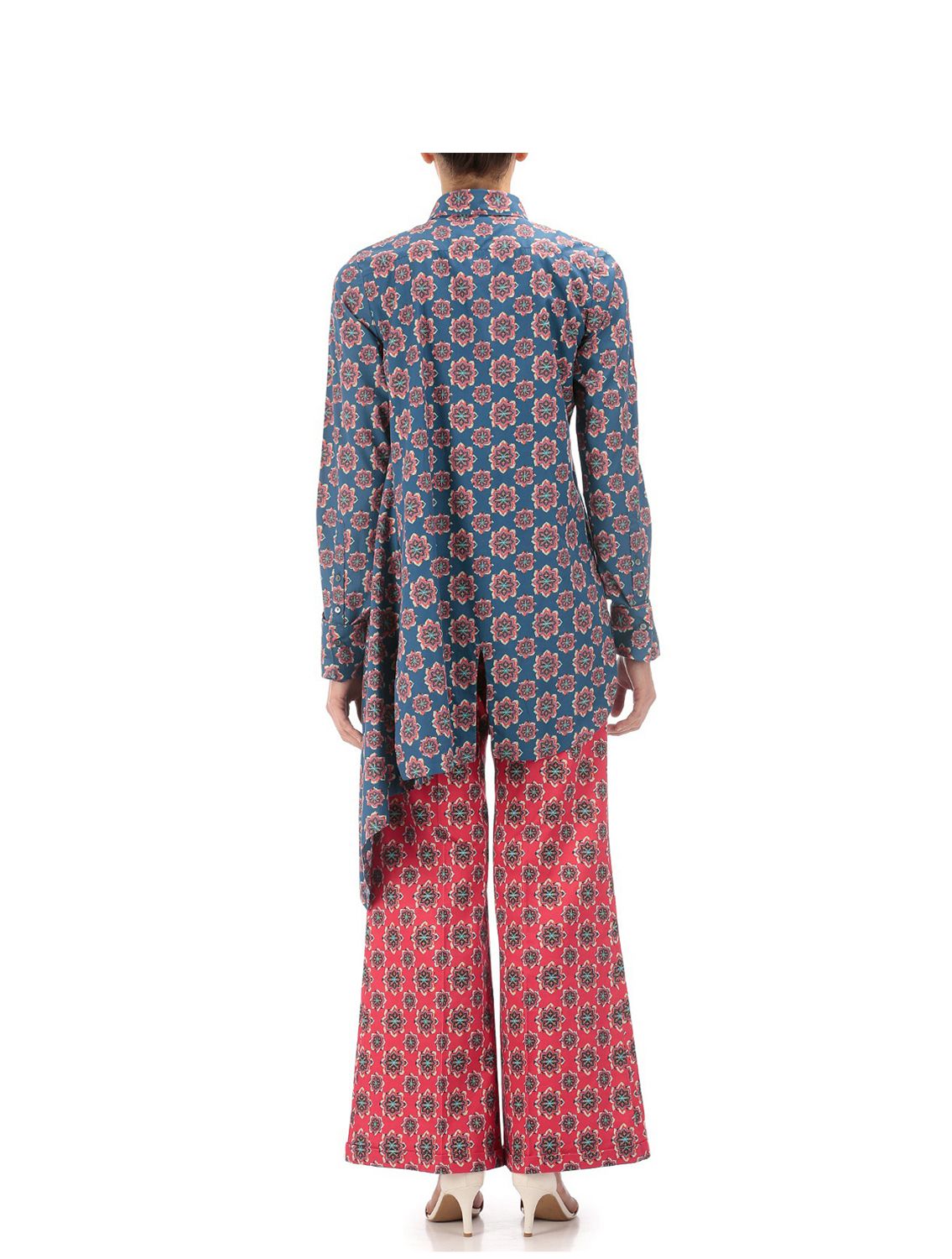 Trigonella Printed Wrap Shirt Back