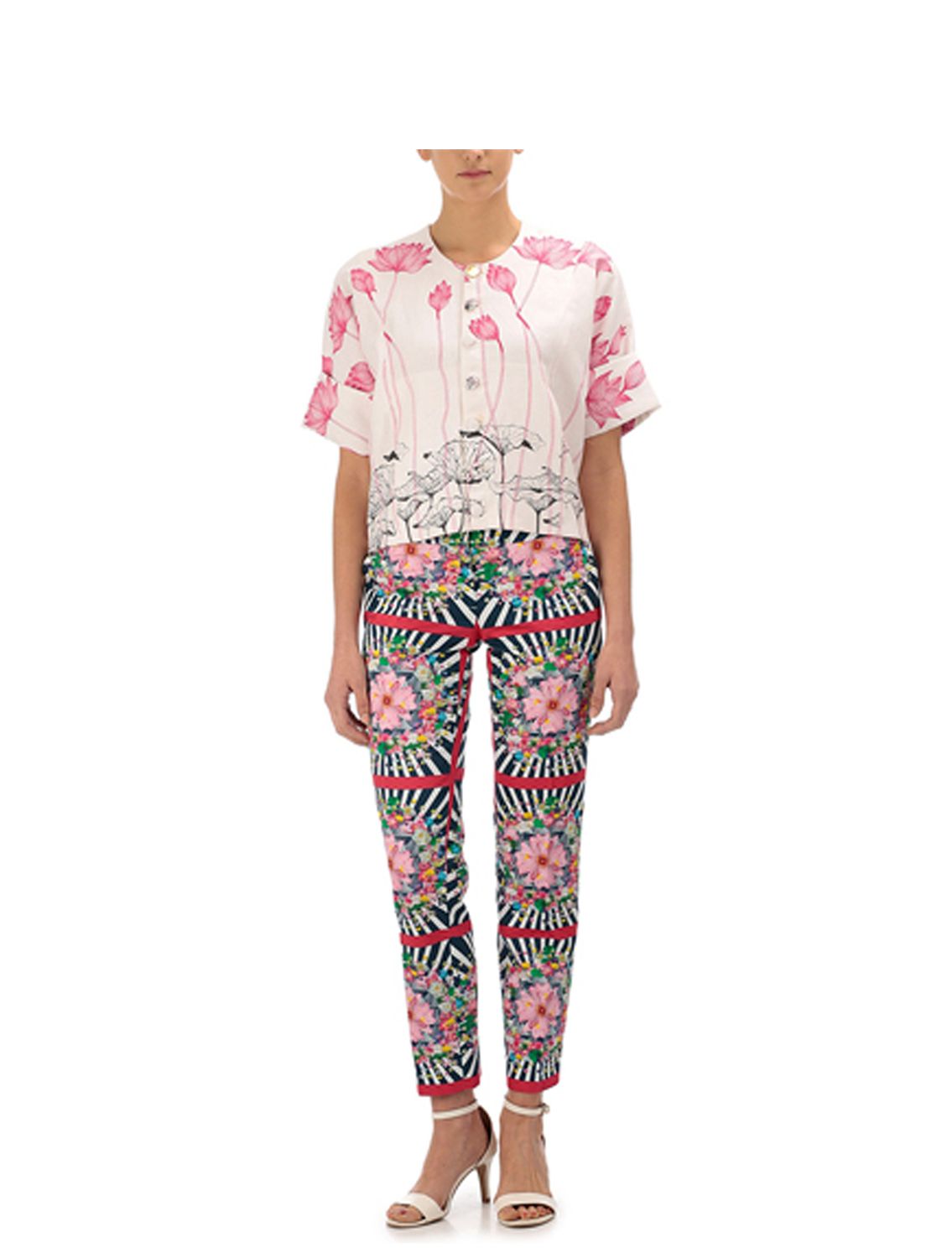 Lotus Linen Crop Top Full