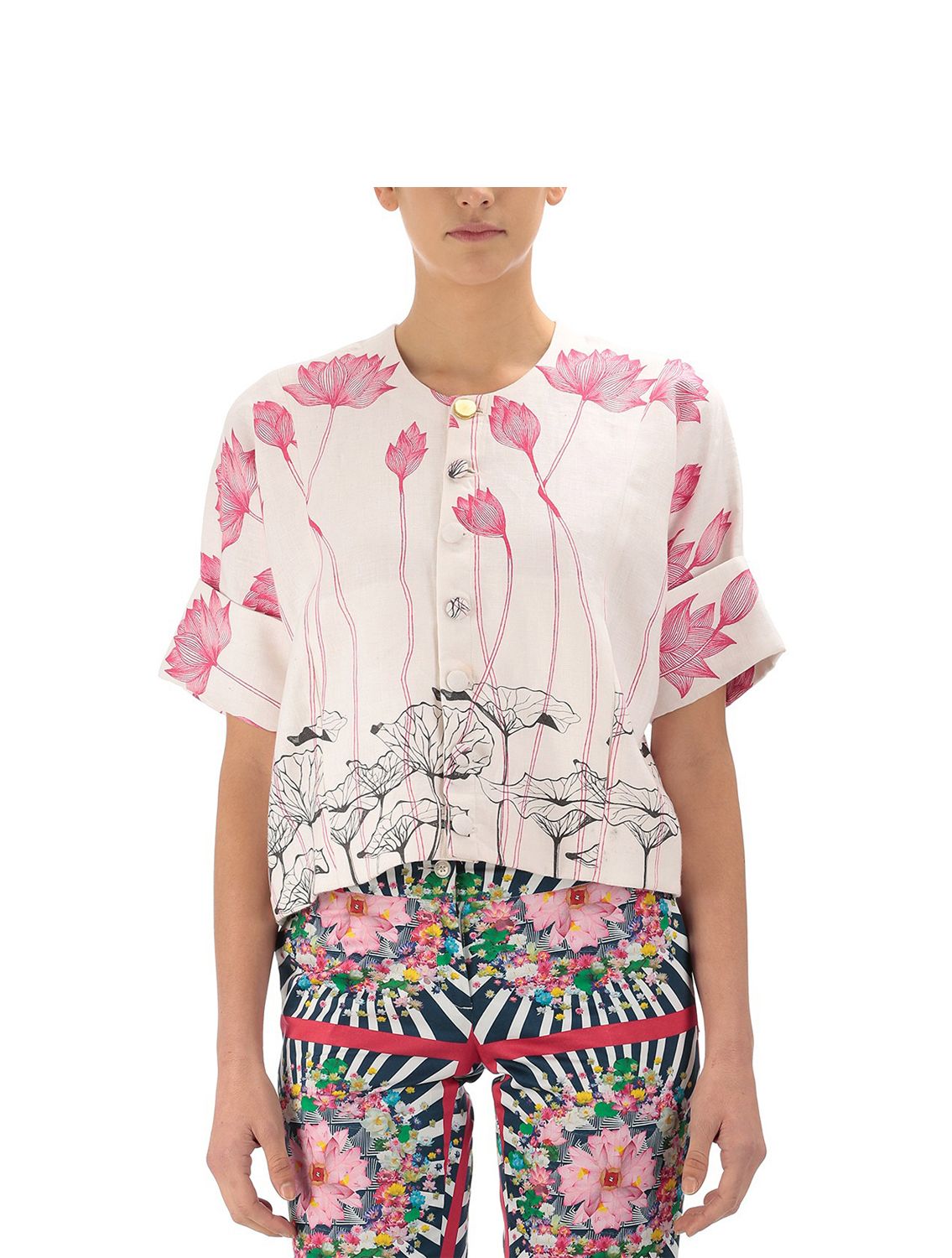 Lotus Linen Crop Top