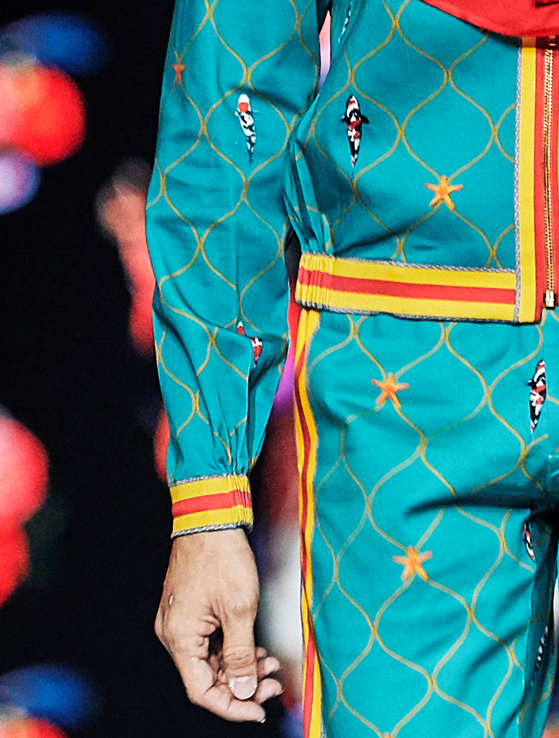 Fisher Aqua Green Bomber Jacket